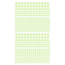 Glow in the Dark Spot Decals Decor Green Wall Stickers for Ceiling 2 Set