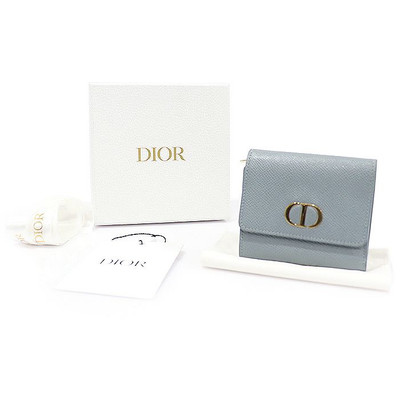 Dior 30 Montaigne Lotus Wallet in Cloud Blue Calf S2057OBAE Dior 30 Montaigne Lotus Wallet in Cloud Blue Calf S2057OBAE