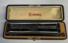 M Hohner 64 Chromonica Key Of C Pro Model 4 Chromatic Octaves Germany Vintage