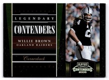 2006 Playoff Contenders #LC-26 Willie Brown Legendary Gold /250 Raiders