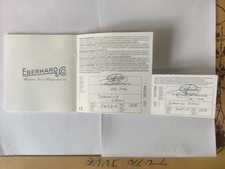 Eberhard & Co. Chrono4 LIBRETTO DI GARANZIA (no orologio)