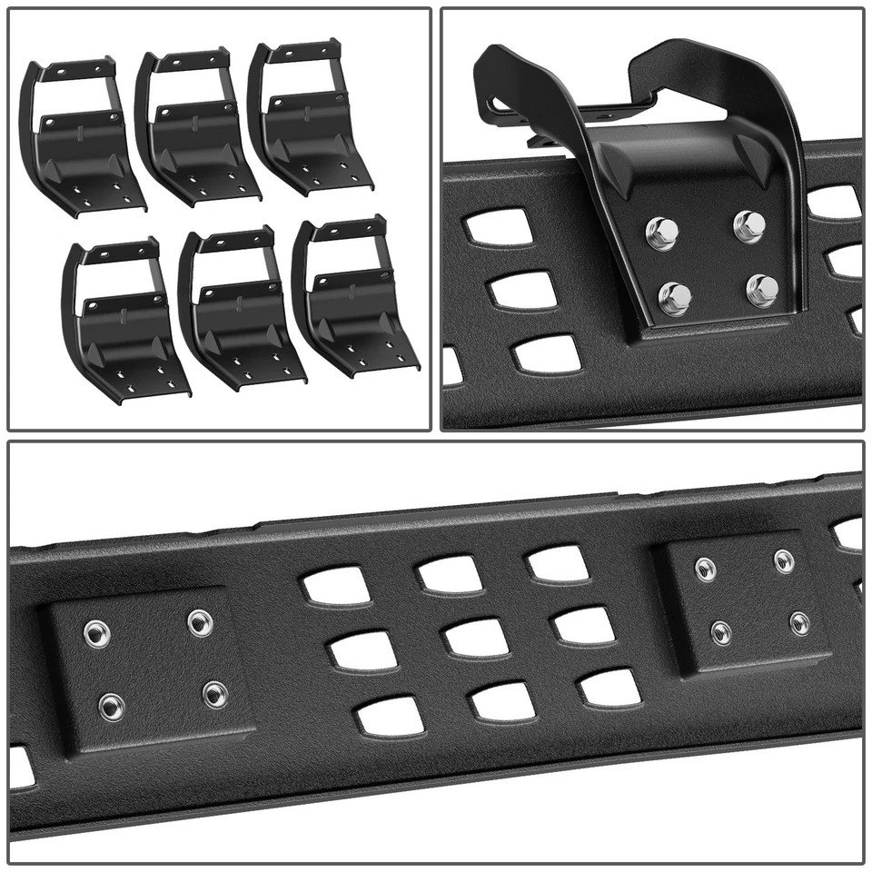 FOR 15-22 FORD F150 CREW CAB PAIR 7.25" RAPTOR STYLE SIDE STEP BAR RUNNING BOARD - Image 4 of 4