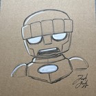 X-men Sentinel Original Art on 9x12 Cardboard by Artist Just Josh. — photo 2