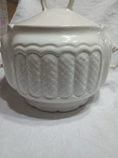 Vintage Ironstone Ceramic Soup Tureen With Lid 8.5" Tall