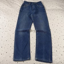 Vintage 1980s Lee Riders Jeans Women's 10 24x29 Dark Wash Union Made Western
