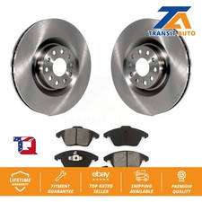 Disc Brake Rotors Semi-Metallic Pad Front Kit For Volkswagen Golf CC GTI Audi A3