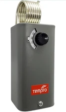 NEW Tempro TP500 Line Voltage 30 to 110 Degree F Fixed Bulb Steel Housing SPDT