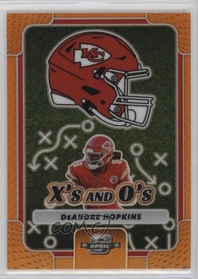 2024 Panini Contenders Optic Xs and Os Orange Prizm 36/50 DeAndre Hopkins 6k2