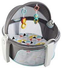 On-the-Go Baby Dome, Grey/Blue/Yellow/White Windmill
