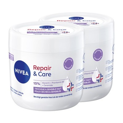 NIVEA Repair & Care Creme-Tiegel Parfümfrei 400ml
