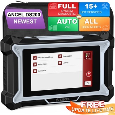 ANCEL DS200 All System OBD2 Scanner 15+ Reset Car Diagnostic Tool For BMW/TOYOTA