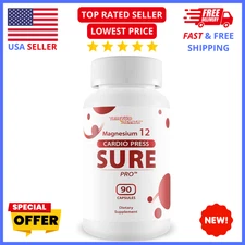 Blood Pressure Support Supplement – Magnesium Cardio Press Pro for Circulation