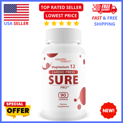 #ad Magnesium 12 Cardio Press Sure Pro – Advanced Blood Flow amp; Circulation Support $15.95