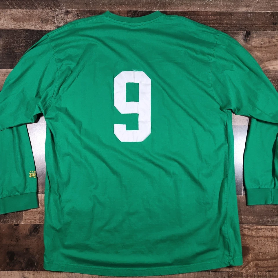 Camisa De Colección Stall & Dean Rucker Park Para Hombres XXL Verde #9 Trébol Harlem Foto 2 de 4