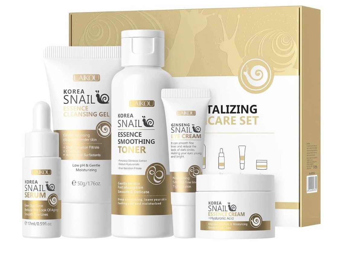 Korean Snail Essence Skin Care Kit,Skincare Gifts for Women,Include Gentle... 