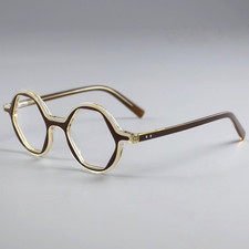 Round Fashion Acetate Eyeglass Frame Reading Glasses Nerd Retro Men Women