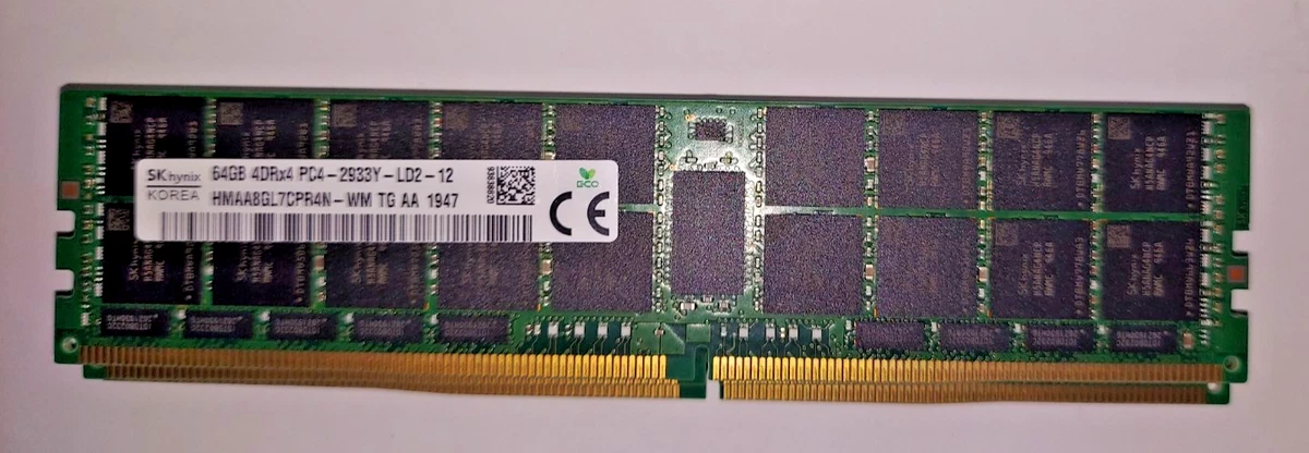 【ジャンク】PC4-23400 64GB Computer PC4-23400 (DDR4-2933) Bus Speed Memory (RAM) for sale | eBay