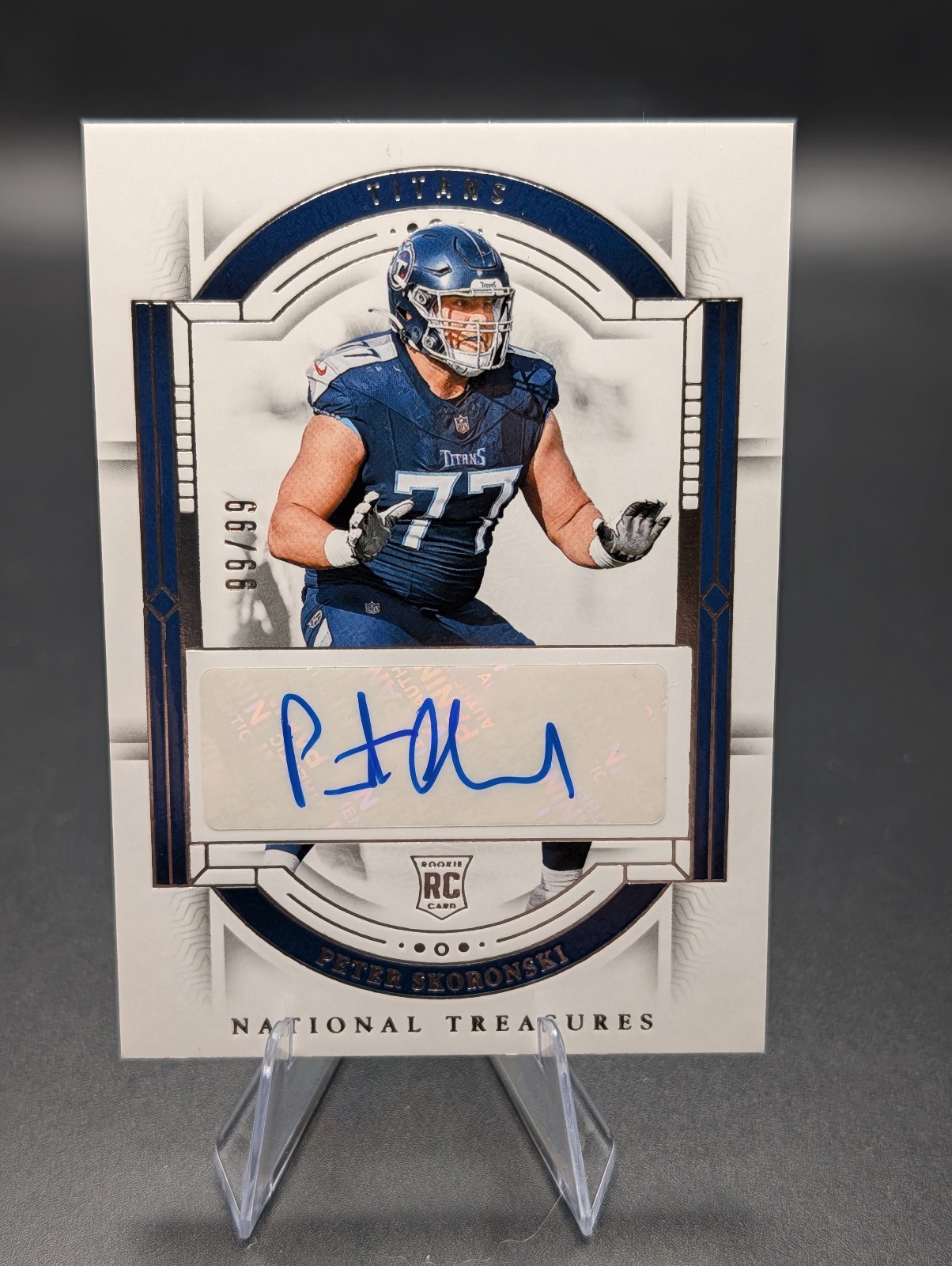 2023 National Treasures - Peter Skoronski (RC) Rookie Auto 99/99 Bookend!