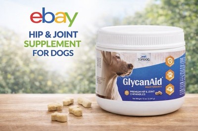 TopDog Health GlycanAid Maintenance Joint Nutrition for Dogs 60 Chewable Tablets