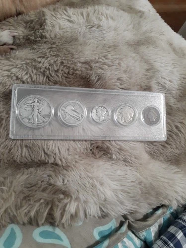 1942-1888 Walking Liberty Quarters Dimes Buffalo Nickel Indian Head Type Set