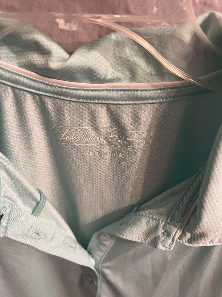 Mujer Dama Hagen Teal Polo Sin Mangas Talla XL Foto 4 de 4