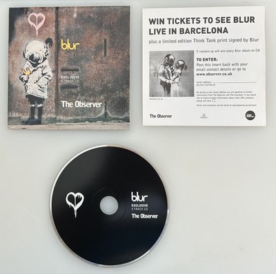 Blur - 5 Track CD Exclusive - The Observer Promo CD - Artwork by Banksy 2003