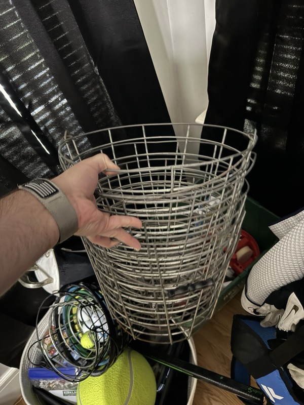 4 Giant Xl Metal Golf Range Baskets Buckets