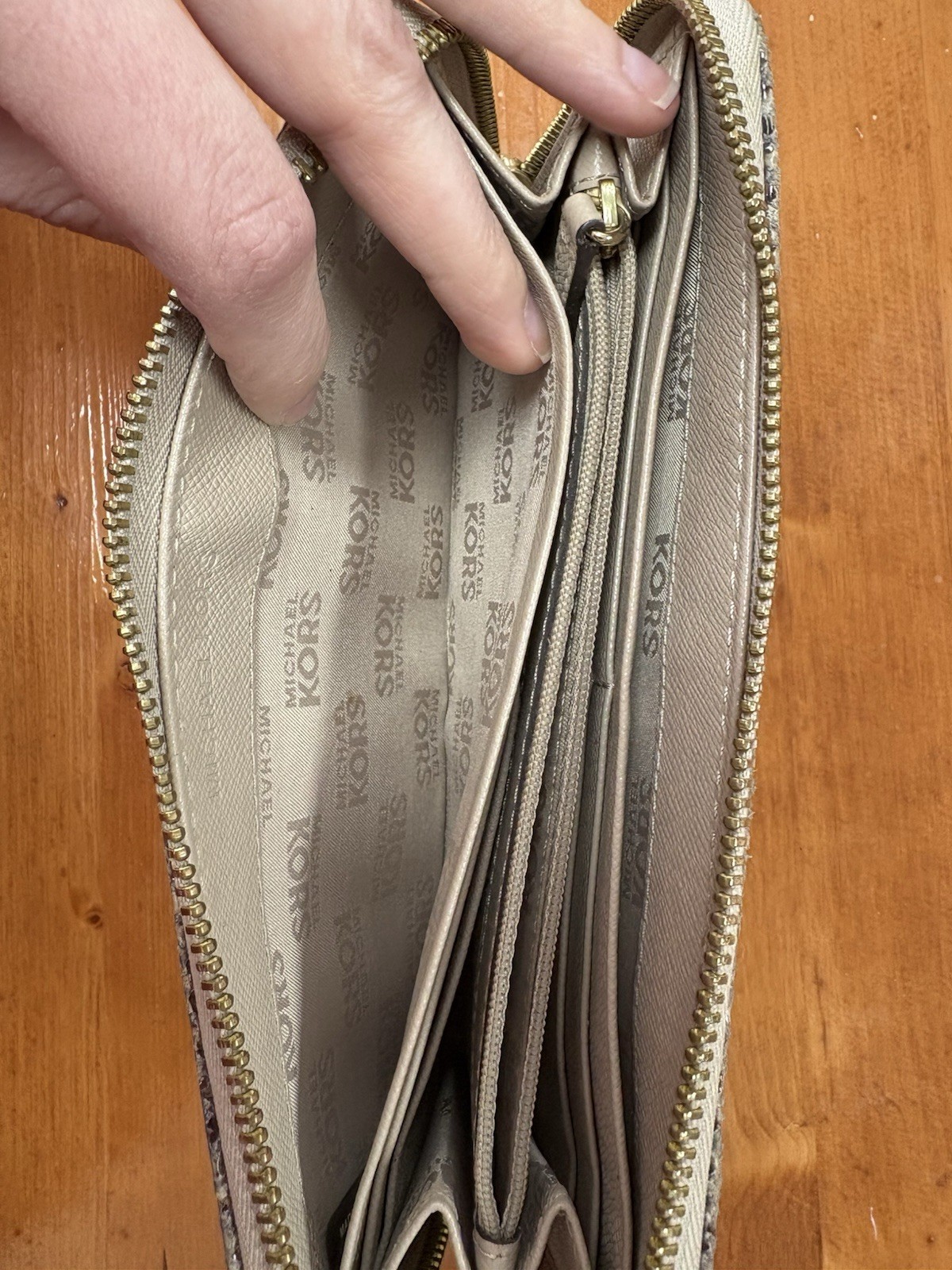 Michael Kors MK Python Wallet Wristlet Clutch - image 7