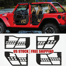 Round Tube Door For Four-door 2007-2018 Jeep Wrangler Jk Version With Mirror