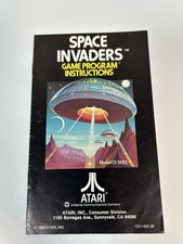 Space Invaders Atari 2600 Video Game Instruction Manual Booklet Only