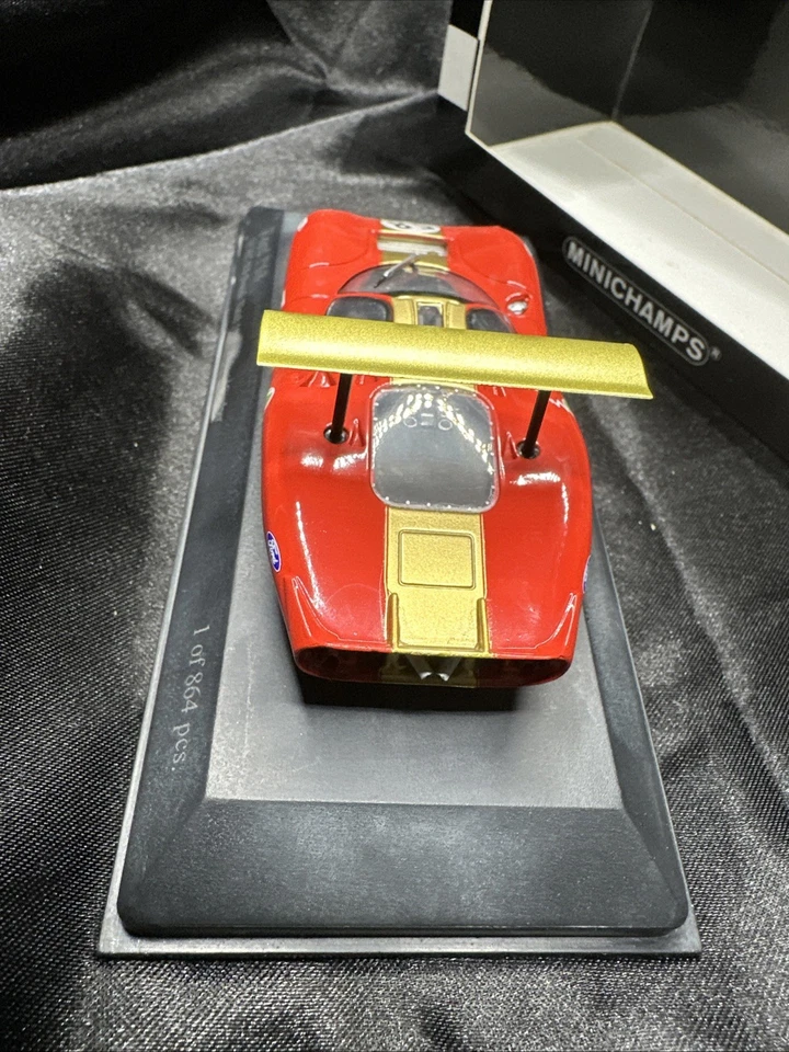 MiniChamps 1/43 Ford P68 Hulme/ Gardner 1969 1/864 Pcs Ultra Rare BOAC 500 Ford - Image 4 of 4