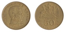 Chile 50 Centesimos, 1971, KM #196, VF-Very Fine