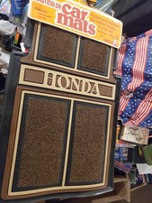 Rare- Vintage Plasticolor Honda 2 Rubber Floor Mats Color Brown Civic Crx Accord