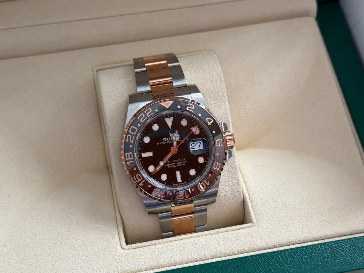 Rolex GMT‑Master II 126711CHNR 2019 Full Set Box Papers Both Swing Tags