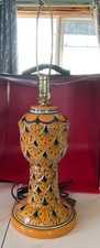 Orange Decorative Handmade Ceramic Lamp UL Sa...