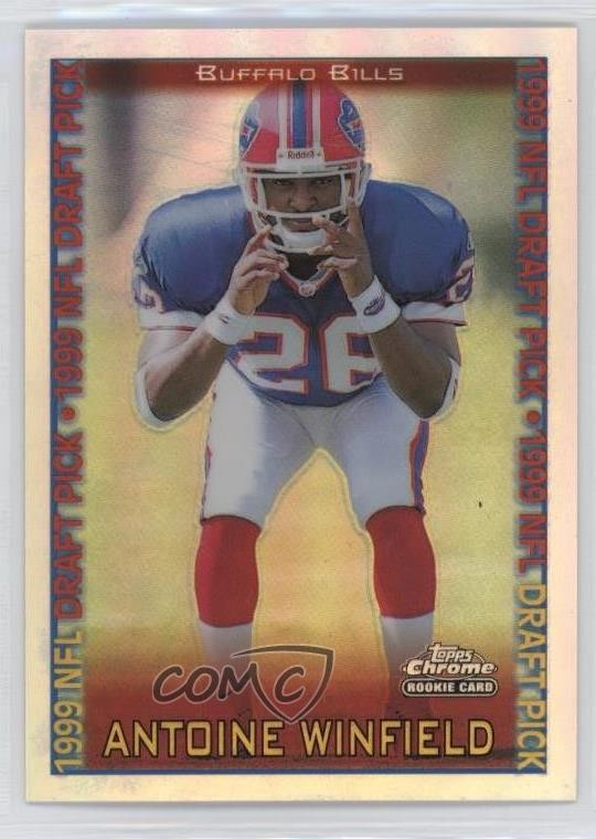 1999 Topps Chrome NFL Draft Pick Refractor Antoine Winfield #164 Rookie RC 0o48