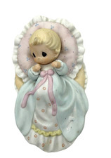 Precious Moments 1999 Retired Figurine  Dedicated to God  Baby Gift Figurine