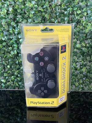 OEM Sony Playstation 2 PS2 Dual Shock 2 Black Analog Controller Brand NEW! PS1