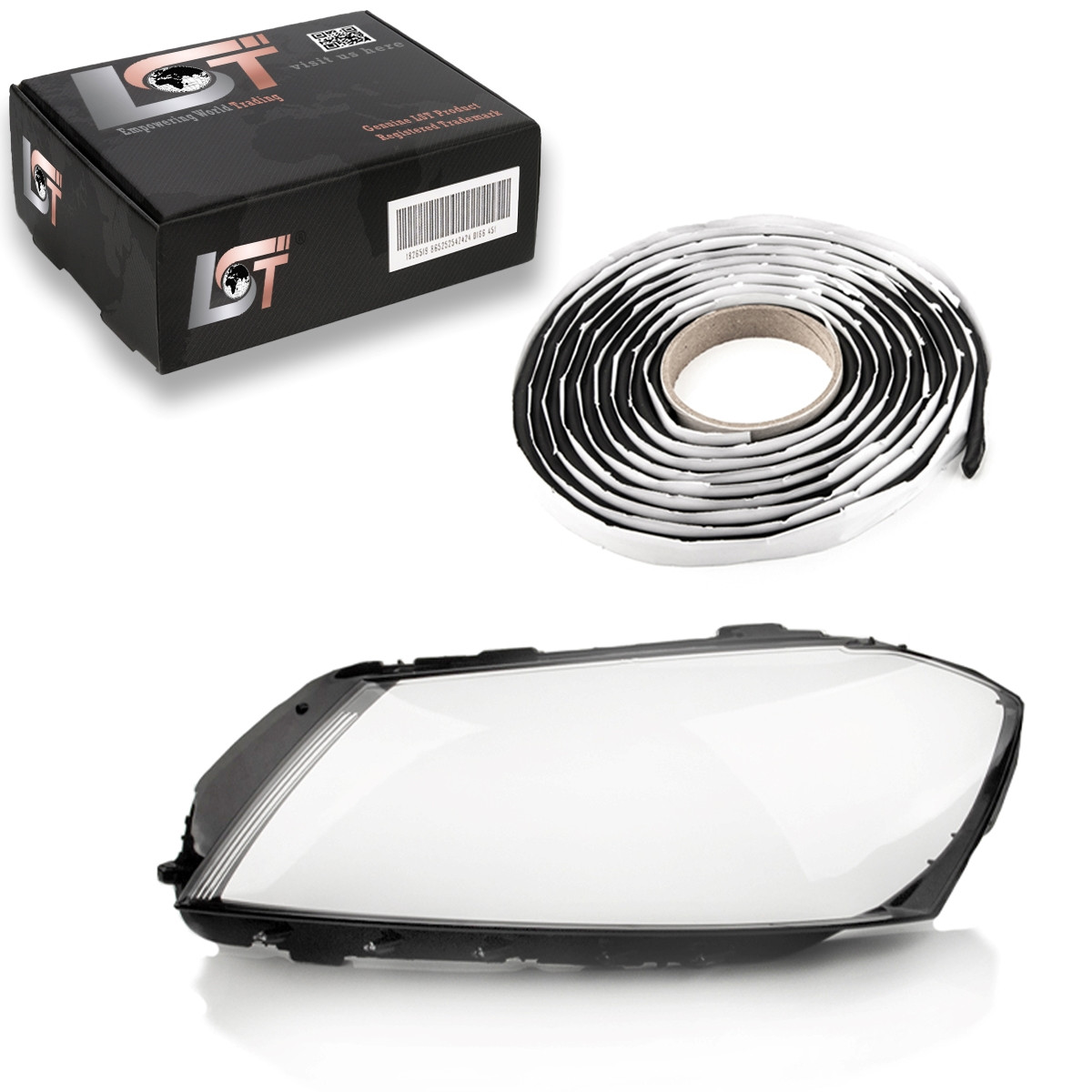 Headlight Glass Diffuser Left For VW Passat B7 Variant Alltrack 2010-2014