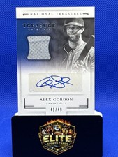 2016 Panini National Treasures #TSM-AG Alex Gordon Treasure Auto Materials /49