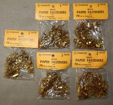 350 Brass Paper Fasteners - 1/2" long - new