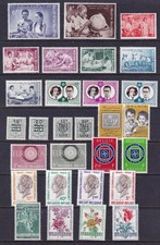 Belgium - 1959/60 Group of Regular Issues, all vf MNH incl. Scott #545-52