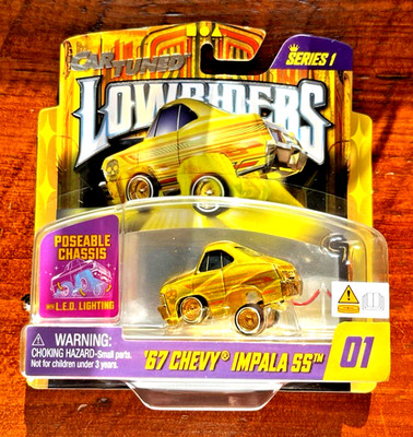 Car Tuned Lowriders Series 1 Die-Cast '67 Chevy Impala SS #1/8 LED ...