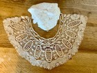 Antique textile lot including one Lace collar and one lace bowl cover — photo 7