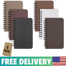 6 Pack Spiral Notebook Small Pocket Notebook 3x5 Spiral Notepads With Lined Page