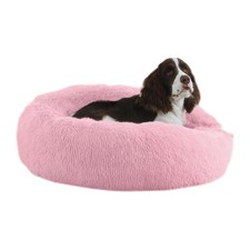 30'' inch Calming Dog Bed, Anti-Anxiety Donut Small Medium Dog Bed, Warming C...
