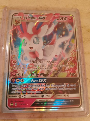 Pokemon Slyveon GX Guardians Rising Ultra Rare Card 92a/145 Alternative Art