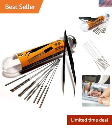 Efficient Nozzle Cleaning Toolkit for 3D Printers: 11-Piece Stainless Steel Set