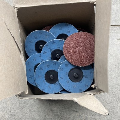 Superior Abrasives 3  Sanding Discs Shur-Kut  Quick Change 36 Grit Qty-35 NEW