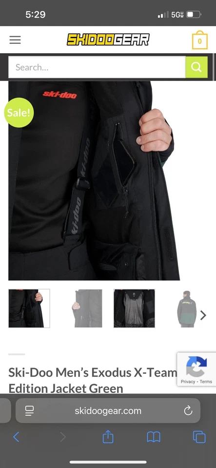 Ski Doo Manteau Exodus Edition X Team Jacket Size M - Image 2 of 4